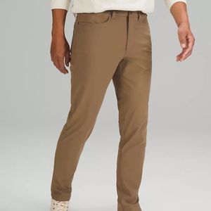 Lululemon Mens ABC Pant Slim Fit Size 33 Khaki/Tan